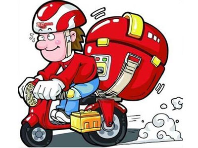 Errands takeaway intelligent logistics system is turned on