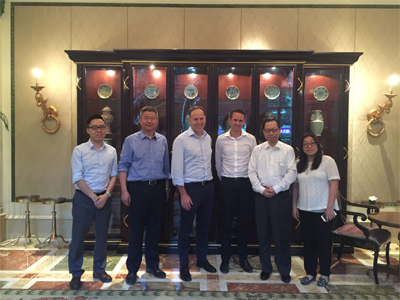 We met with Goodman group greater China managing director Mr. Peng Fei Li