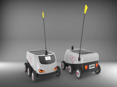 Unmanned delivery vehicles for the first time trial operation