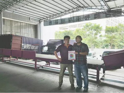 Visit the alliance members hundred Teng logistics