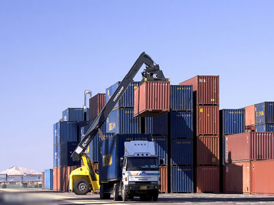 The origin of the container